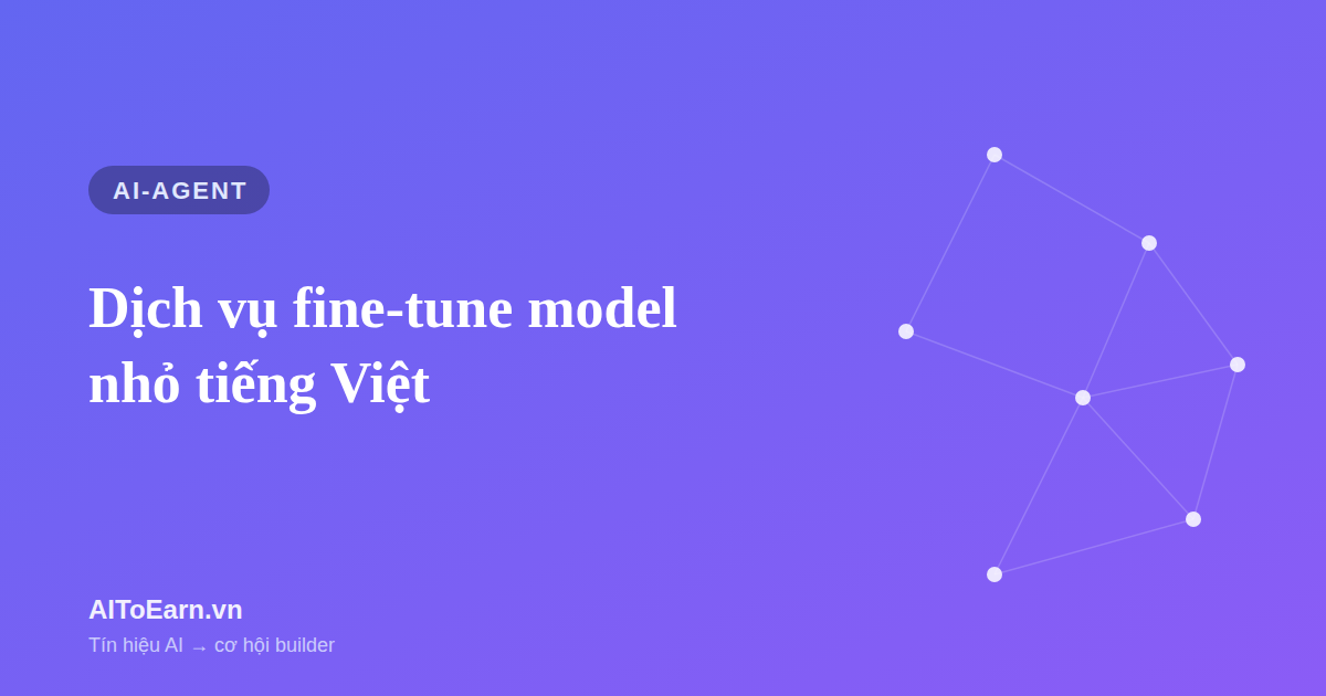 Dịch vụ fine-tune model nhỏ cho ngách tiếng Việt