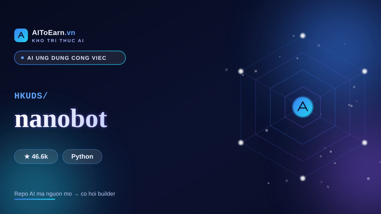 HKUDS nanobot - kho tri thuc AIToEarn