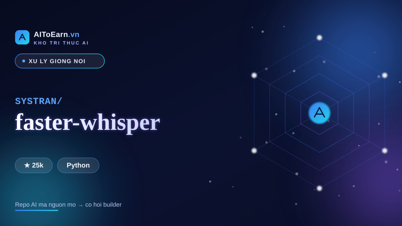 SYSTRAN faster-whisper - kho tri thuc AIToEarn