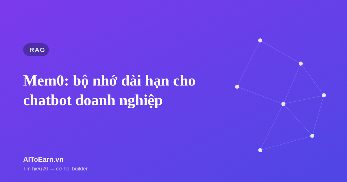Mem0 66k sao: dựng bộ nhớ dài hạn cho chatbot doanh nghiệp