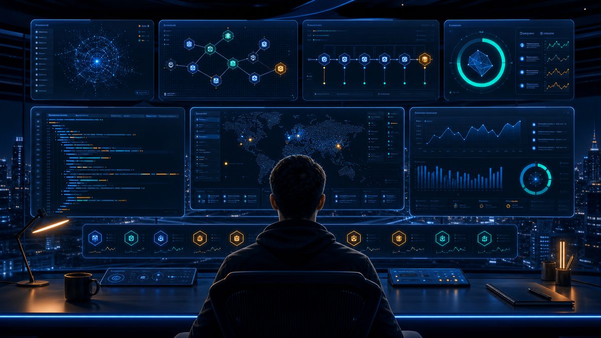 AIToEarn daily digest showing a founder command desk for agent apps, terminal coding, workflow automation, and AI visibility signals.