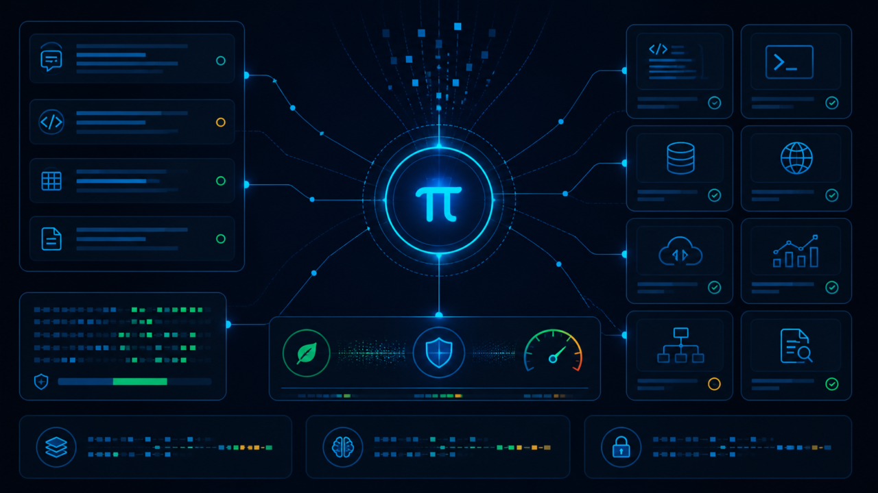 Coding agent harness tối giản Pi