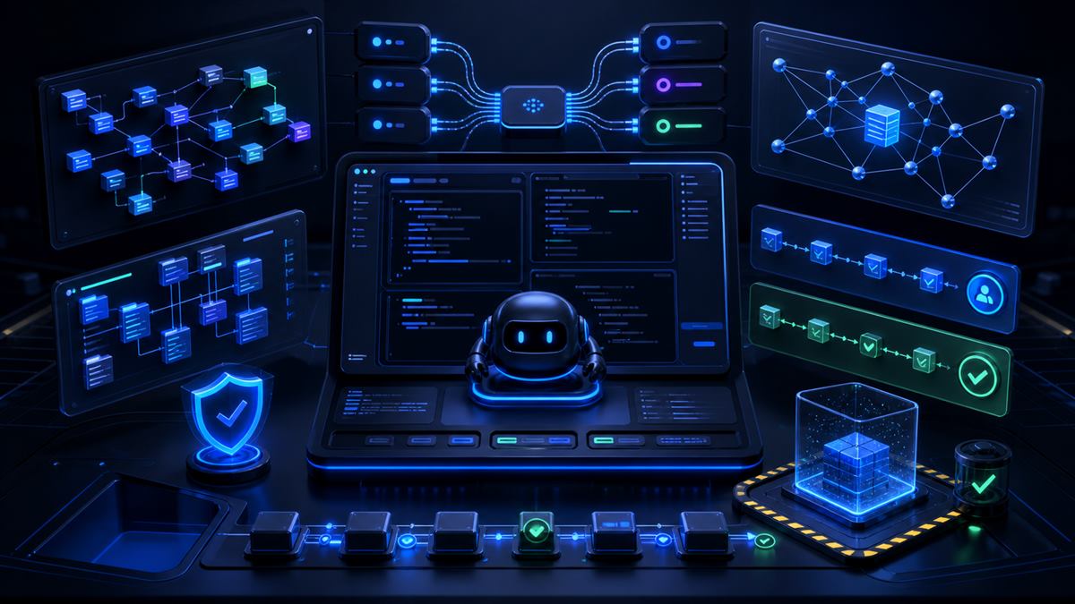 Privacy-first terminal coding agent workspace with code tasks, sandbox boundaries, review gates, and local execution panels.