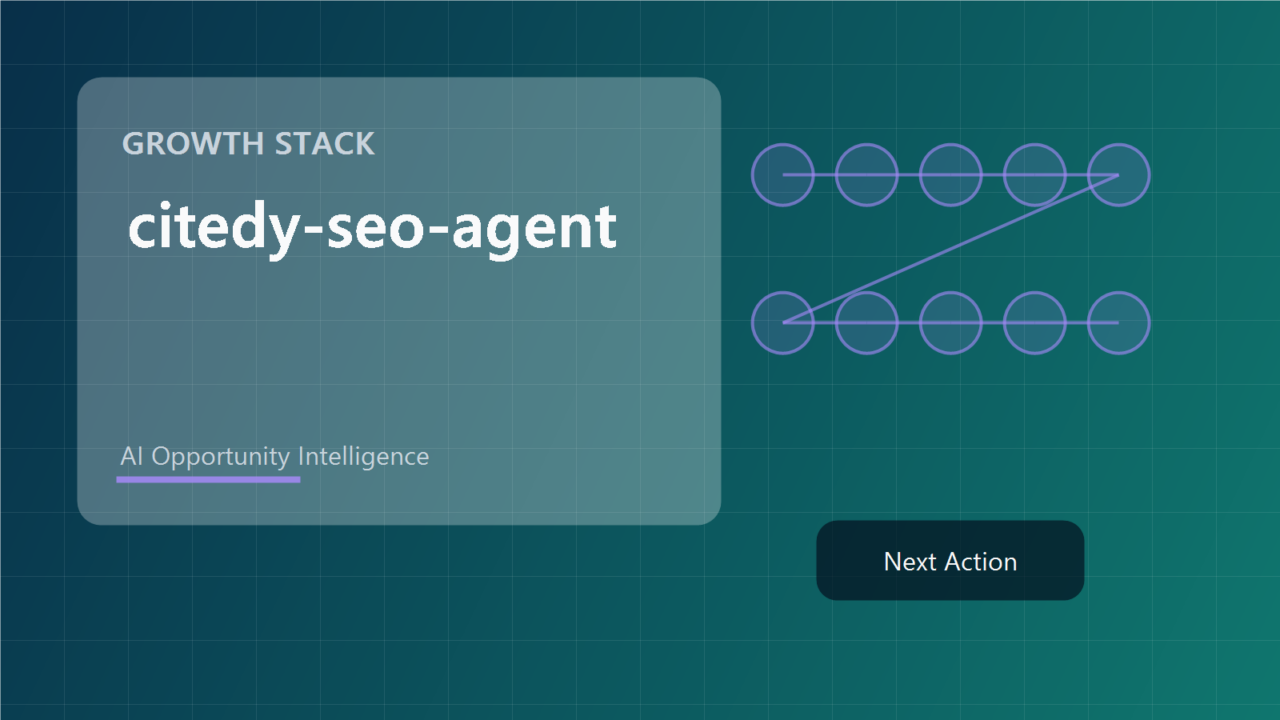 citedy-seo-agent knowledge page cover showing repo context, use cases, related workflows, and opportunity evaluation.