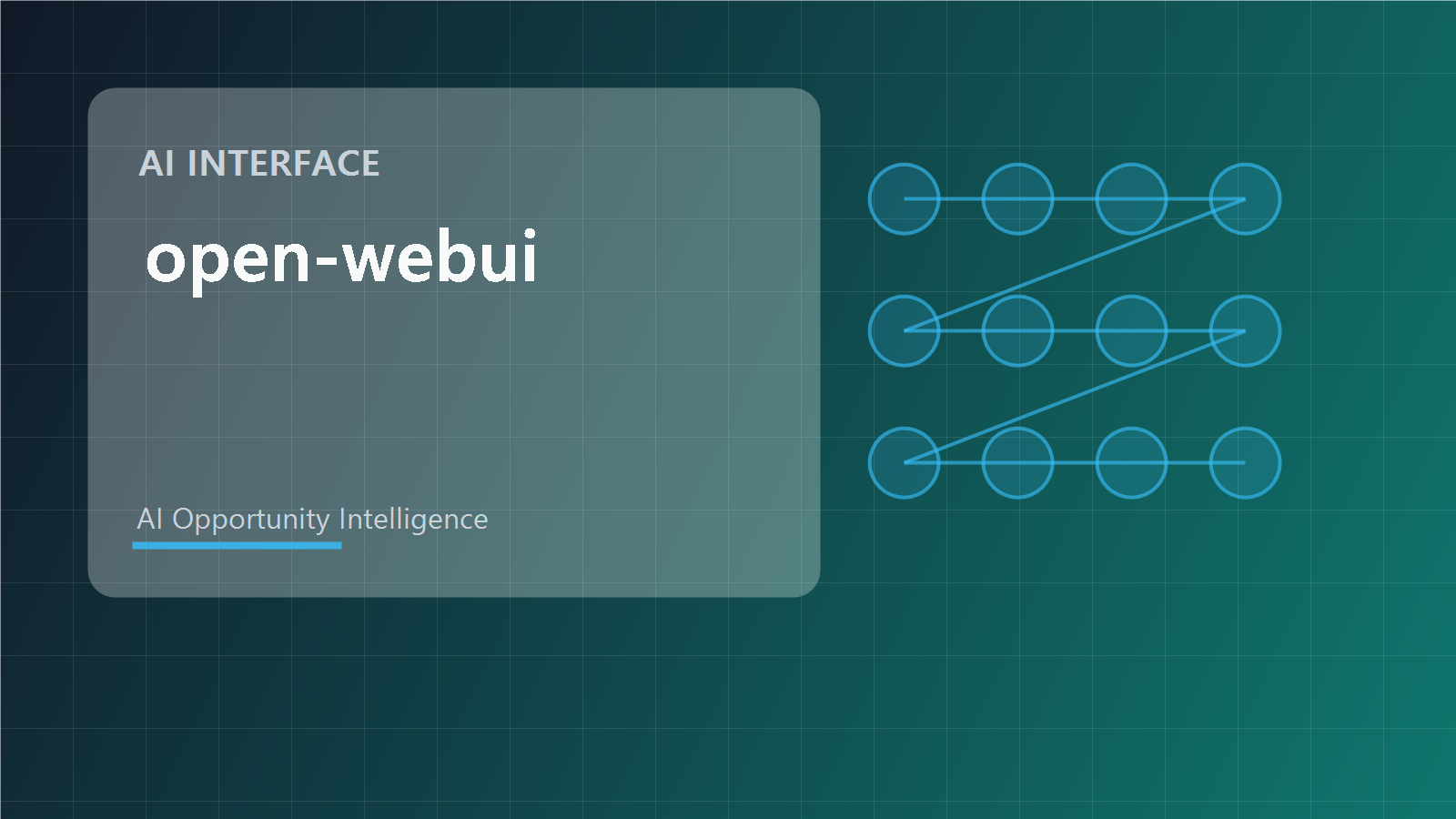 open-webui knowledge cover showing an AI interface layer connected to local models, tools, and workflow actions.