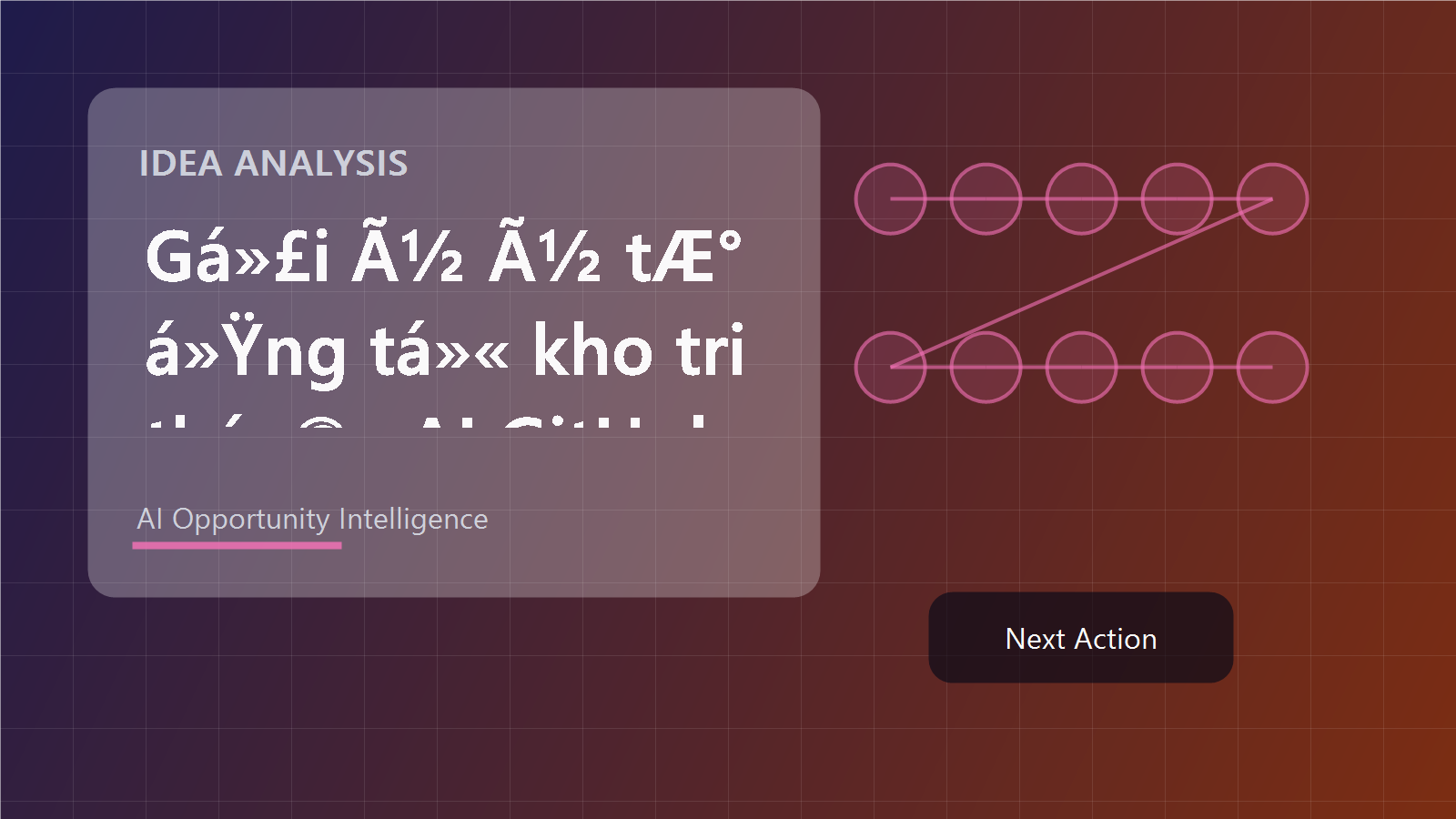 Gợi ý ý tưởng từ kho tri thức AI GitHub idea analysis cover showing opportunity framing, customer segment, monetization path, and next action.